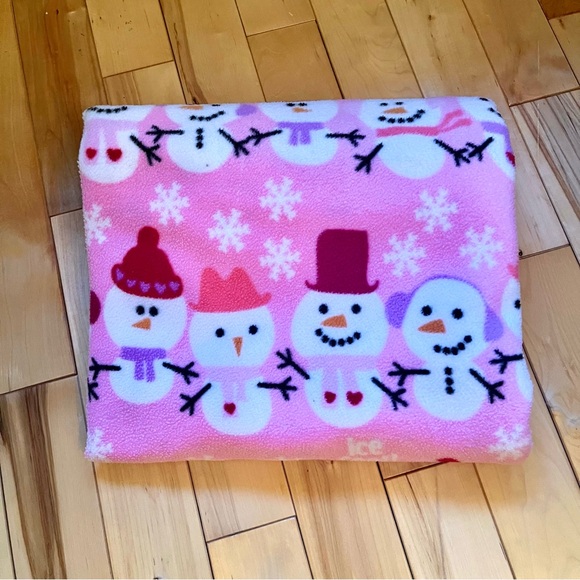 Other - Soft Snowman Throw Blanket-50x60-Pink